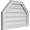 Ekena Millwork Octagonal Top Surface Mount PVC Gable Vent w/ 2"W x 1-1/2"P Brickmould Frame, 26"W x 18"H GVPOT26X1802SN - alternate 5